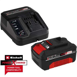 Einhell Genuine PXC 18v Cordless Li-ion Battery 4ah and Charger 4ah