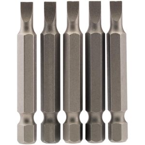 Draper Slotted Screwdriver Bit 4.5mm 50mm Pack of 5