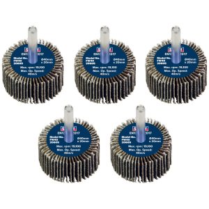 Sealey Flap Wheels Pack Of 5 40mm 20mm 60g