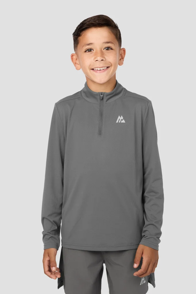 MONTIREX – Boys Delta 1/4 Zip – Grey – M/B – Boy’s 1/4 Zips