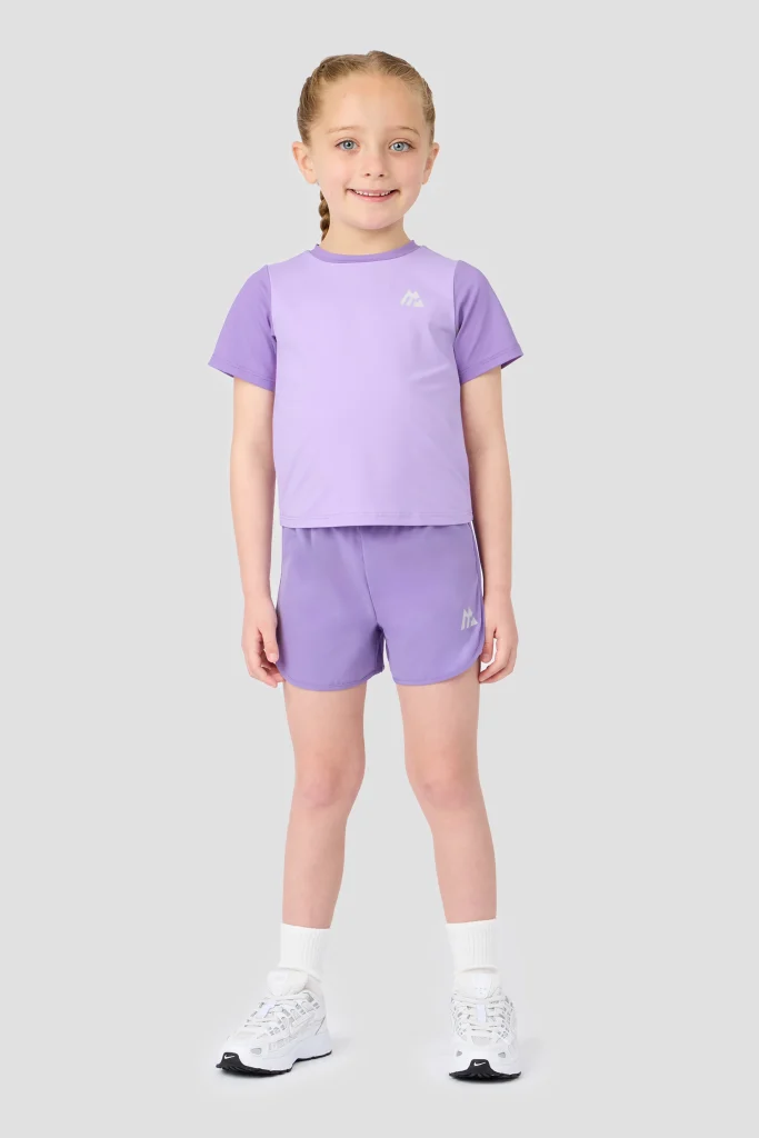 Montirex – Infant Girls Bounce T-Shirt/Short Set – Purple, Lilac – 2-3Y – Infant Girls T-Shirt Sets