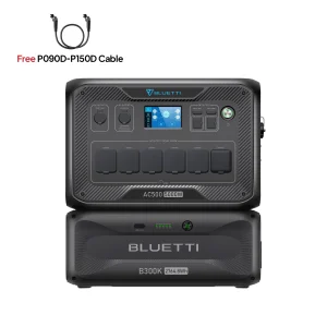 BLUETTI AC500 + B300K Home Battery Backup, AC500 Inverter | 5000W | B300K or B300S Required. / B300S*2 | 5000W 6144Wh Power Kit