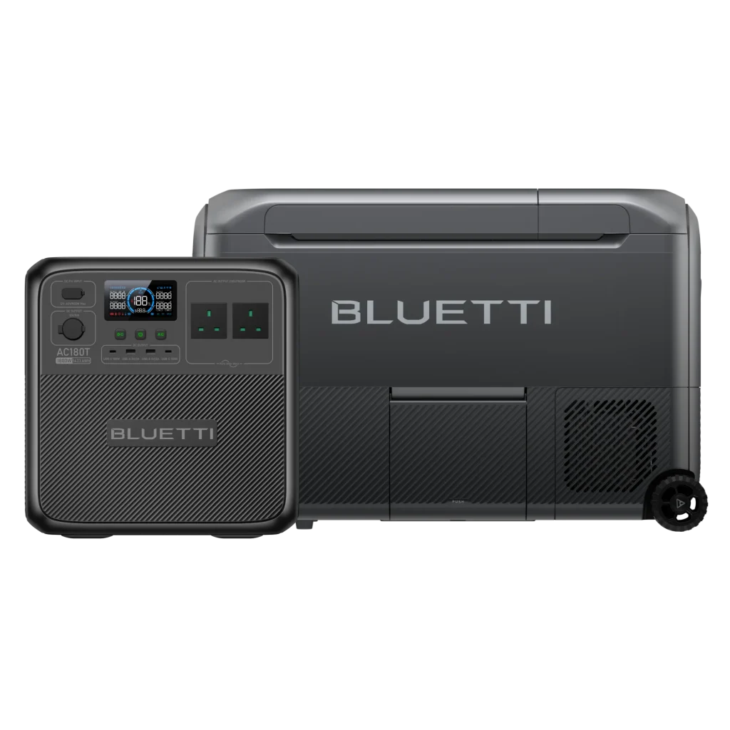 BLUETTI Multicooler Camping Fridge | Keep Cool on the Go, MultiCooler Fridge+AC180T | 1800W | 1433Wh