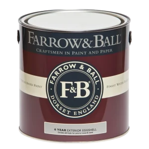 Farrow & Ball Exterior Eggshell 2.5L, Templeton Pink No. 303, Wood and Metal