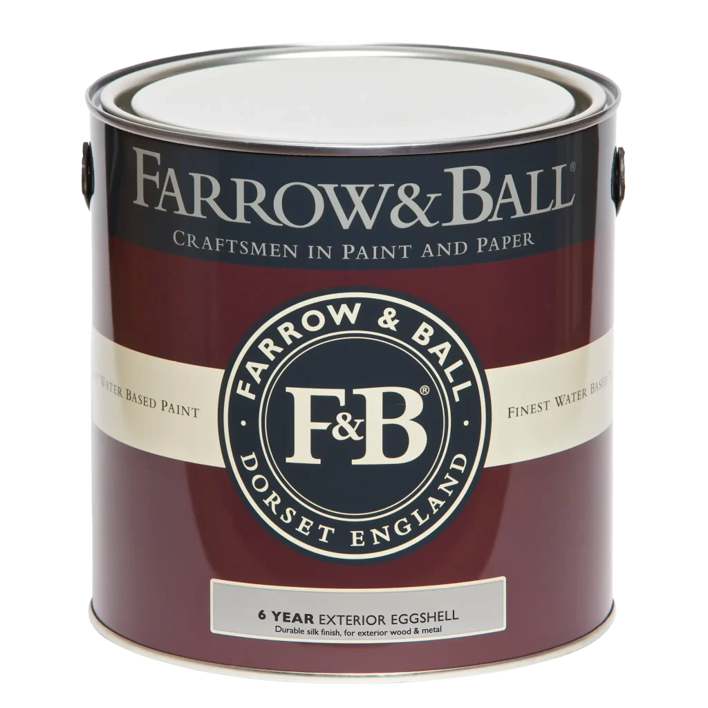 Farrow & Ball Exterior Eggshell 750ml, Graupel No. G10, Wood and Metal