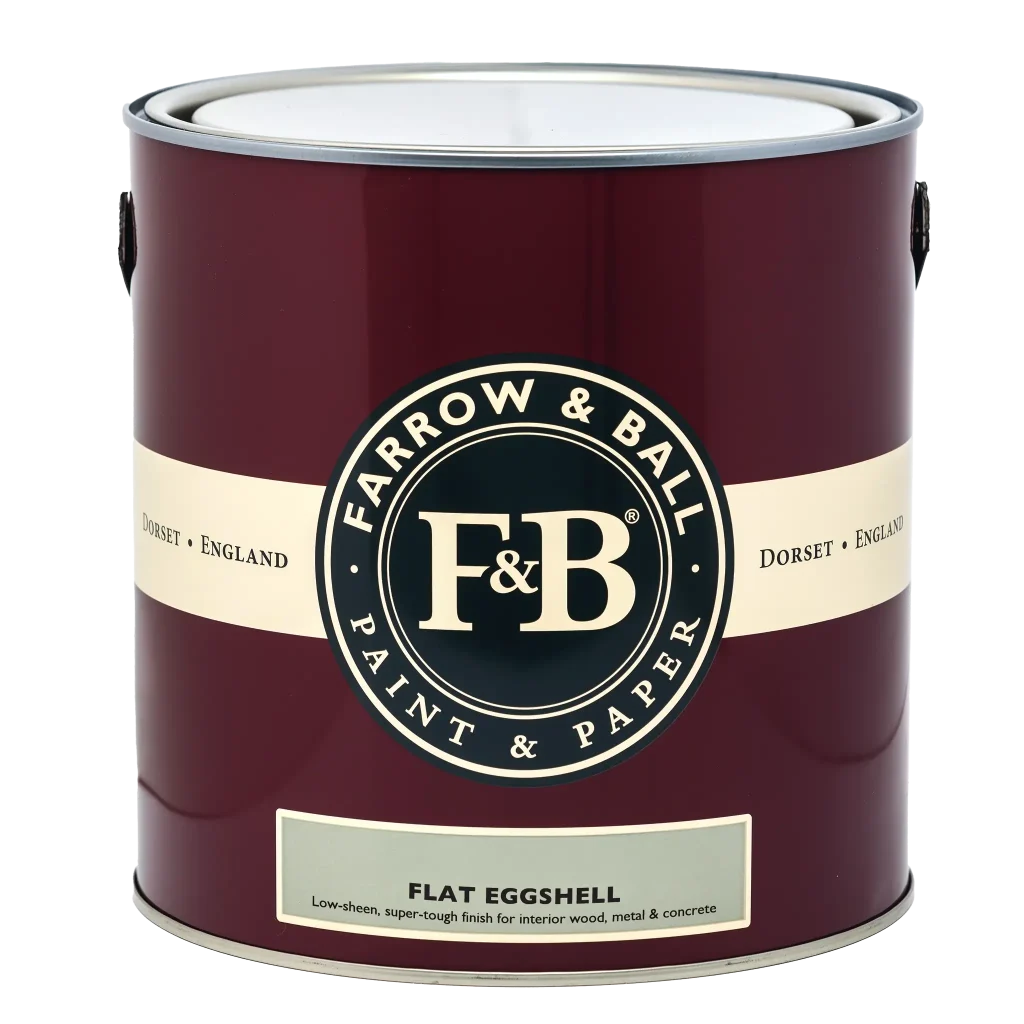 Farrow & Ball Flat Eggshell 2.5L, Light Blue No. 22, Durable Interior Paint