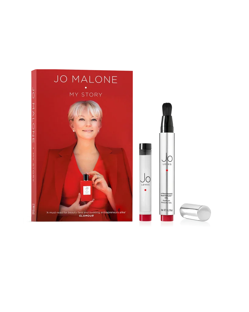 Jo Malone My Story Paperback + Jo by Jo Loves A Fragrance Paintbrush Set (2 x 7ML)