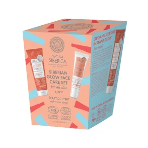 Natura Siberica SIBERIAN GLOW FACE CARE SET for all skin types (Instant Glow Face Mask for all skin types, 75 ml + BB correcting Cream for all skin types, 30 ml)