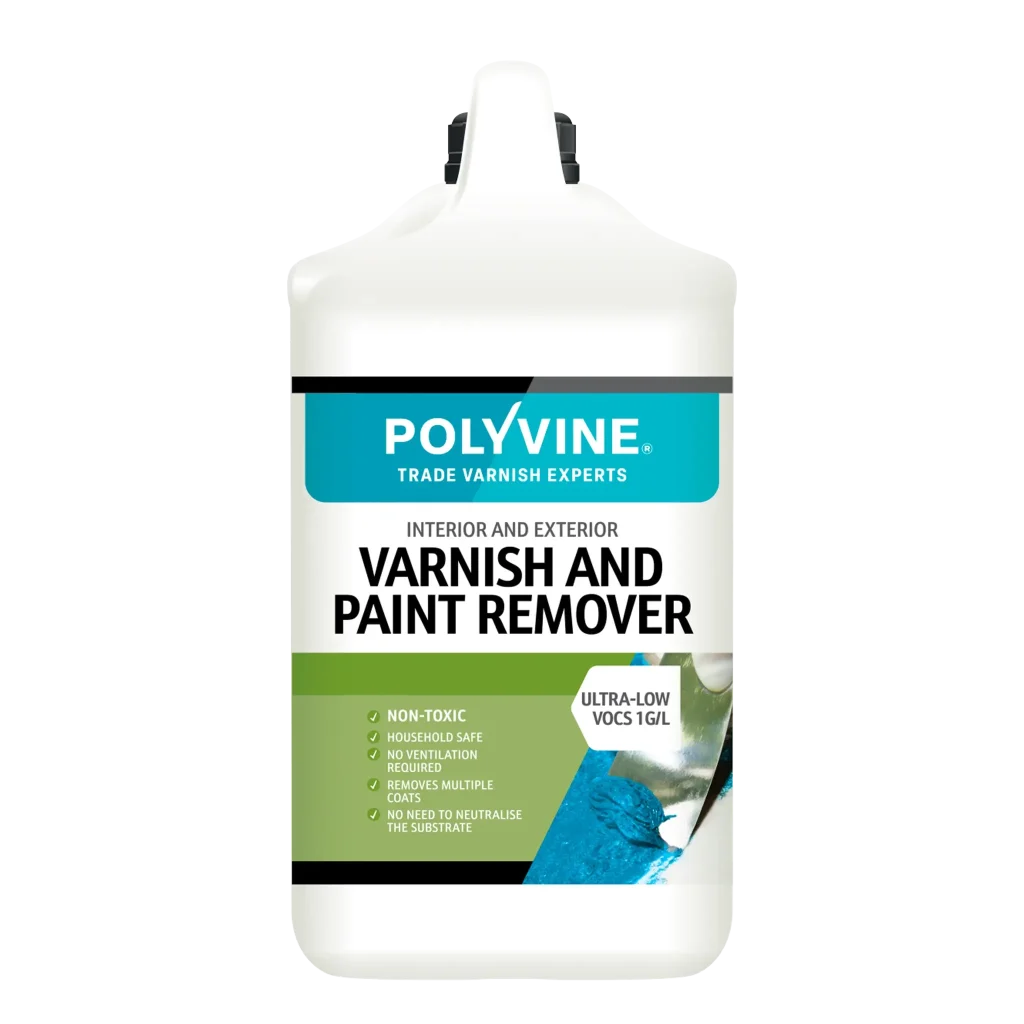 Polyvine Varnish and Paint Remover 4L, Non-Toxic