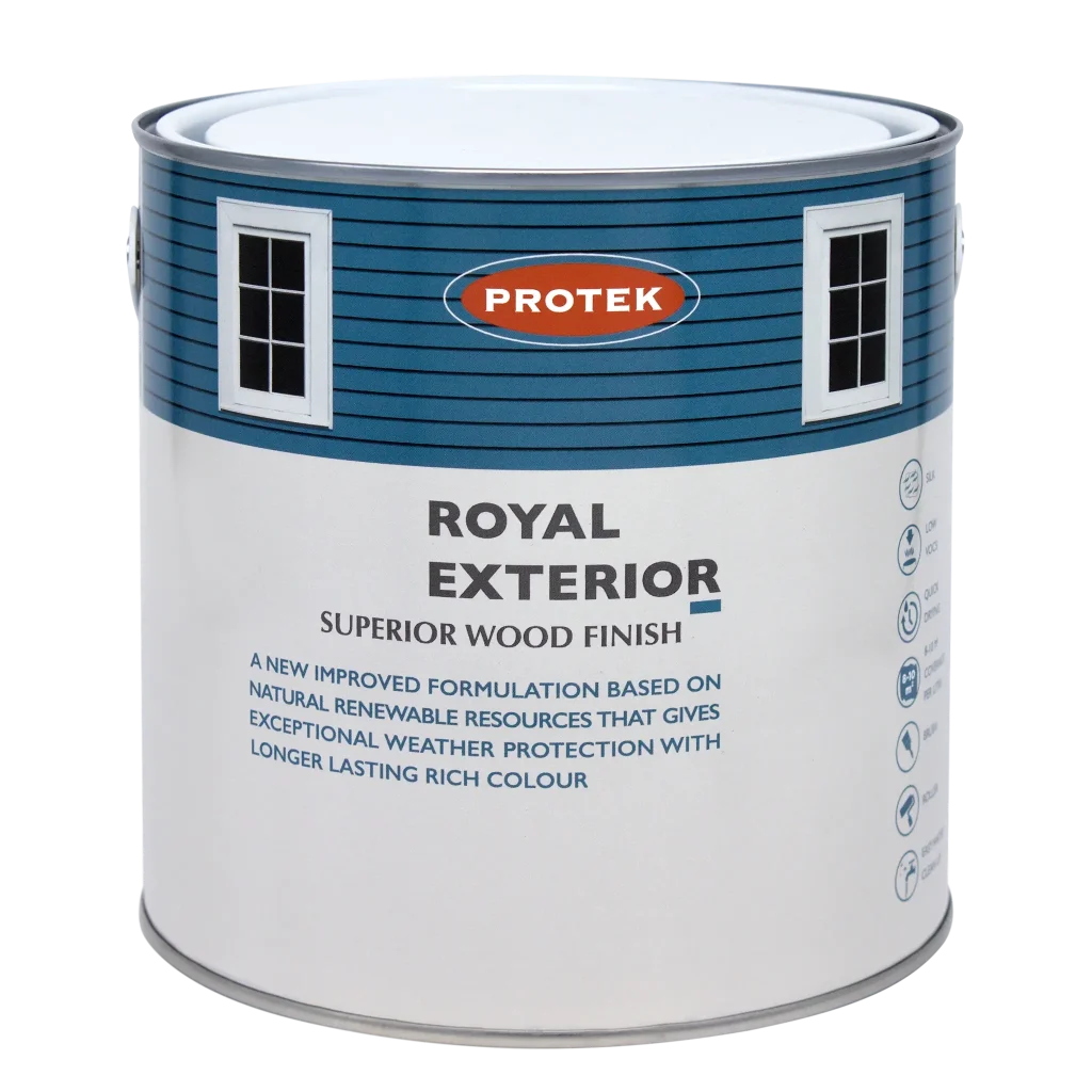 Protek Royal Exterior Stain 5L, Walnut, Exterior Wood Stain