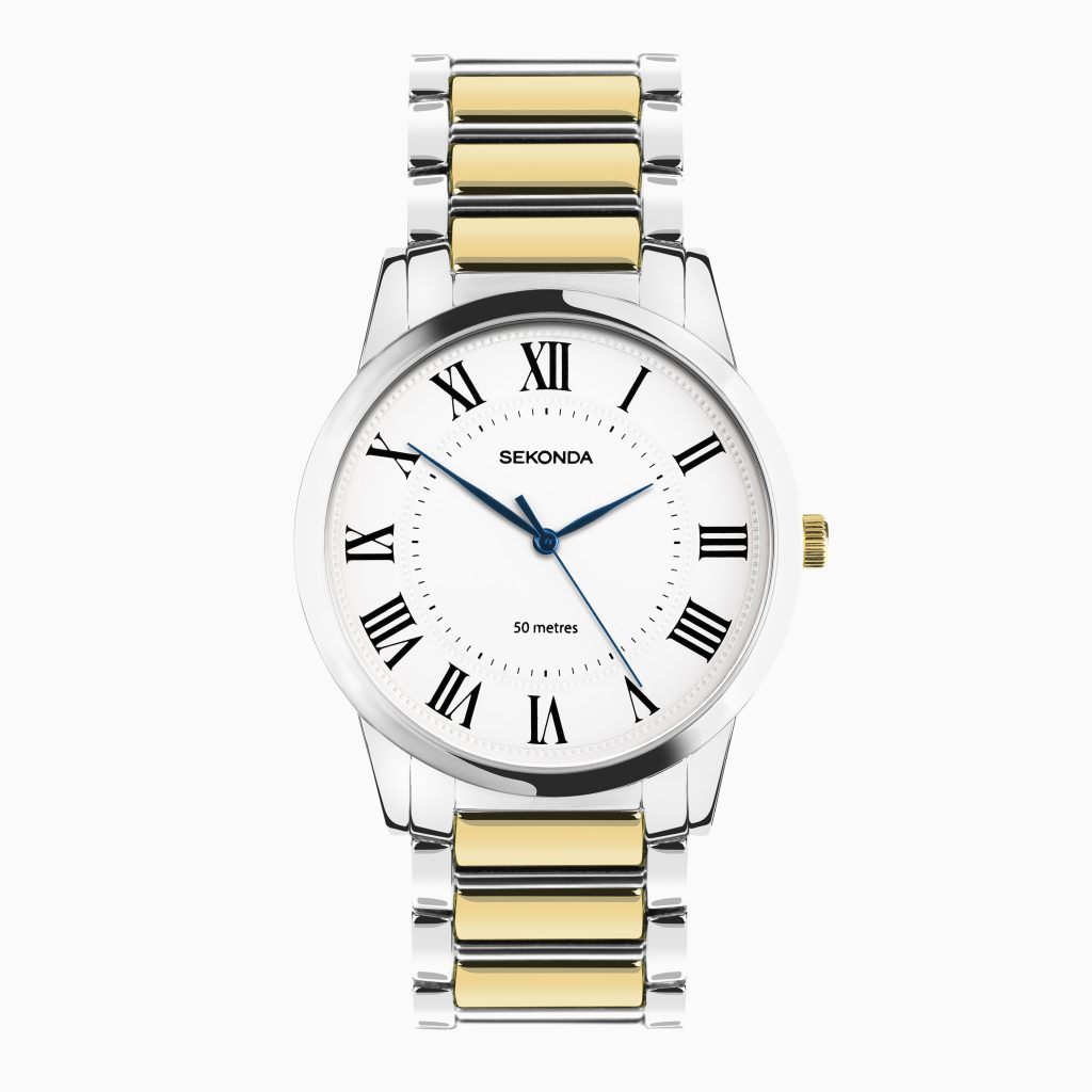 Sekonda Sekonda Beaumont Men’s Watch | Two Tone Alloy Case & Bracelet with White Dial | 30248