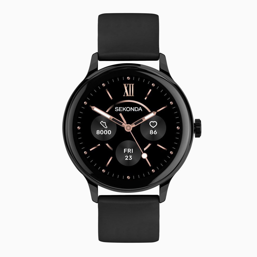 Sekonda Sekonda Flex Plus Smart Calling Watch | Black Alloy Case & Black Silicone Strap | 40666
