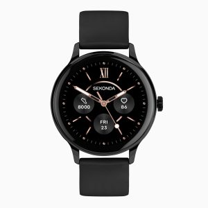 Sekonda Sekonda Flex Plus Smart Calling Watch | Black Alloy Case & Black Silicone Strap | 40666